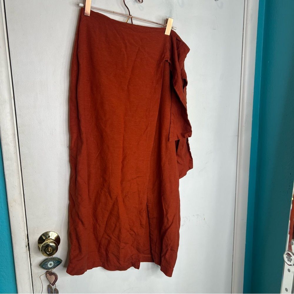 Jason Wu Rust Midi Skirt